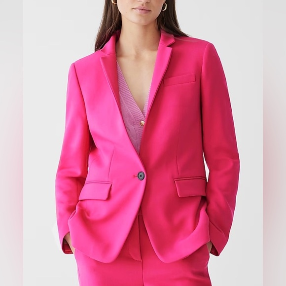 NWT J.Crew Regent Blazer Four-Season Stretch Pink Plus Size